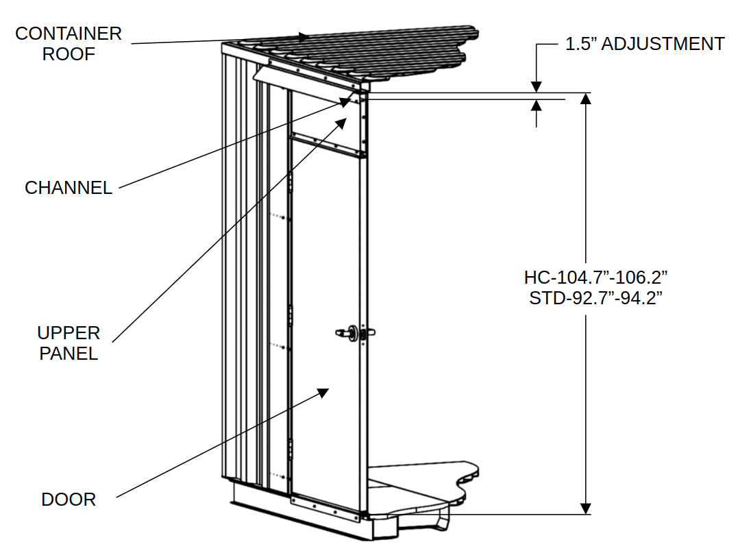 Exterior Door Kit - Side Wall - Image 2